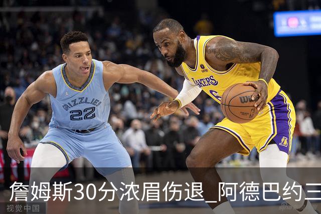 詹姆斯30分浓眉伤退 阿德巴约三双热火胜湖人